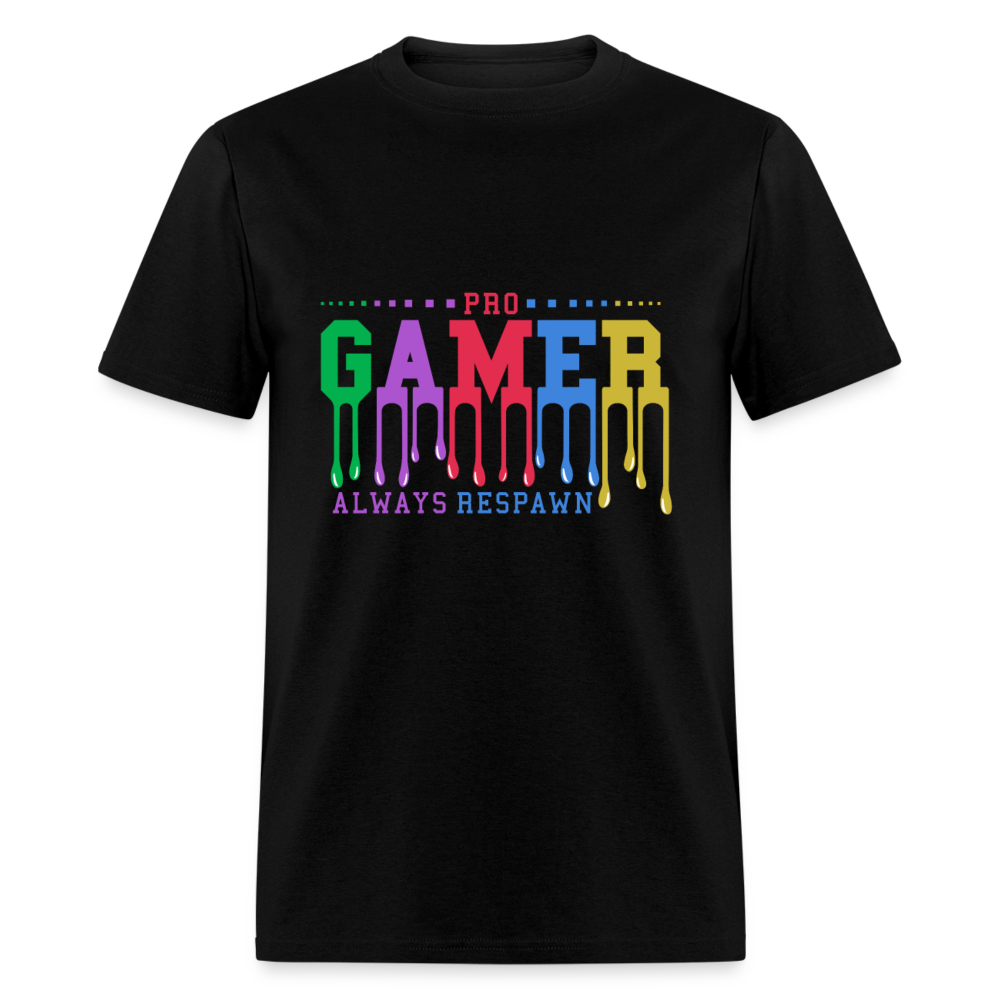 Gamer Respawn T-Shirt - black