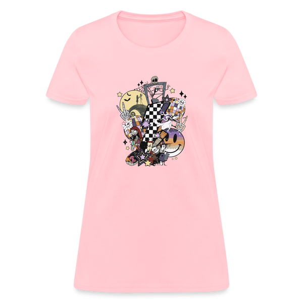 Nightmare Before Christmas Women's T-Shirt - pink