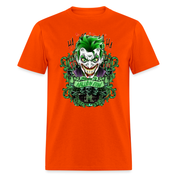 Joker HAHA Halloween Men's T-Shirt - orange