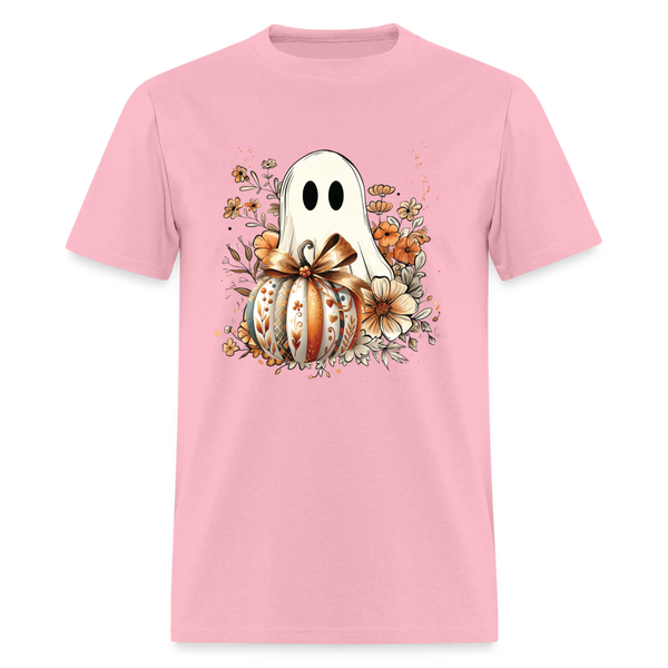 Pumpkin Ghost Men's T-Shirt - pink