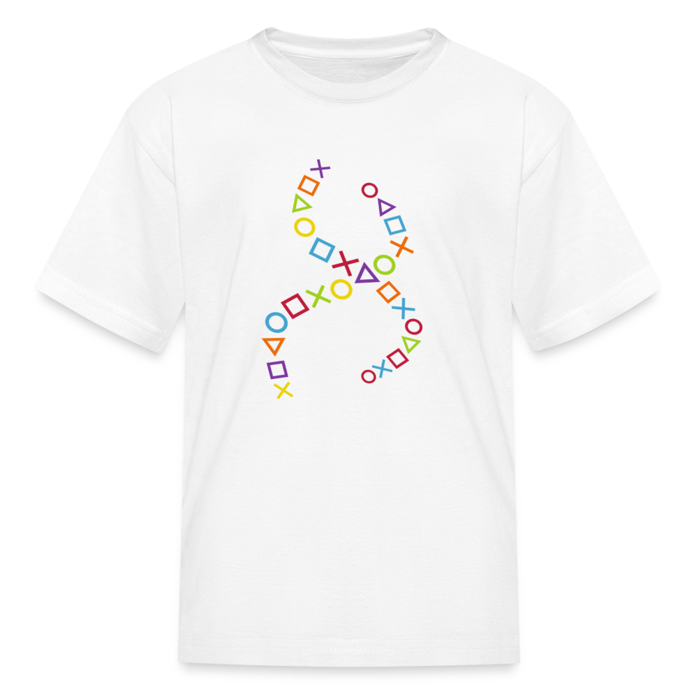 Gamer Button's T-Shirt - white