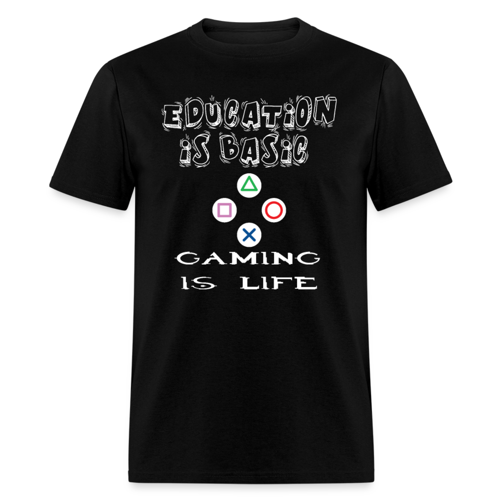 Gaming Education T-Shirt - black