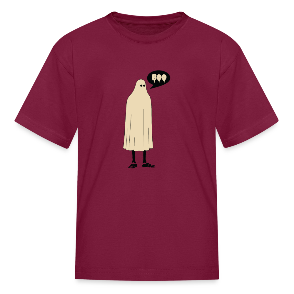 Ghost Boo T-Shirt - burgundy