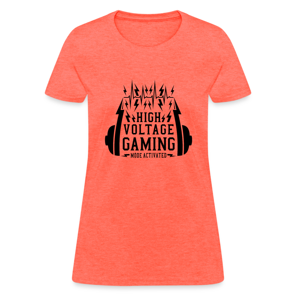 High Voltage Gaming T-Shirt - heather coral