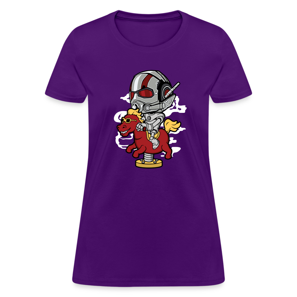 Antman Riding Horse T-Shirt - purple