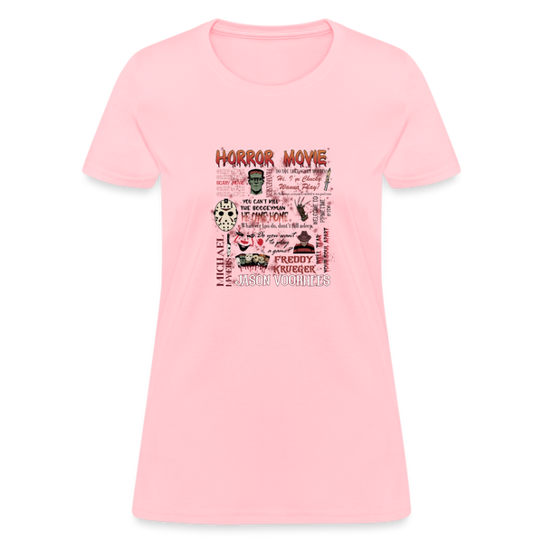 Horror Movie's Women's T-Shirt - pink