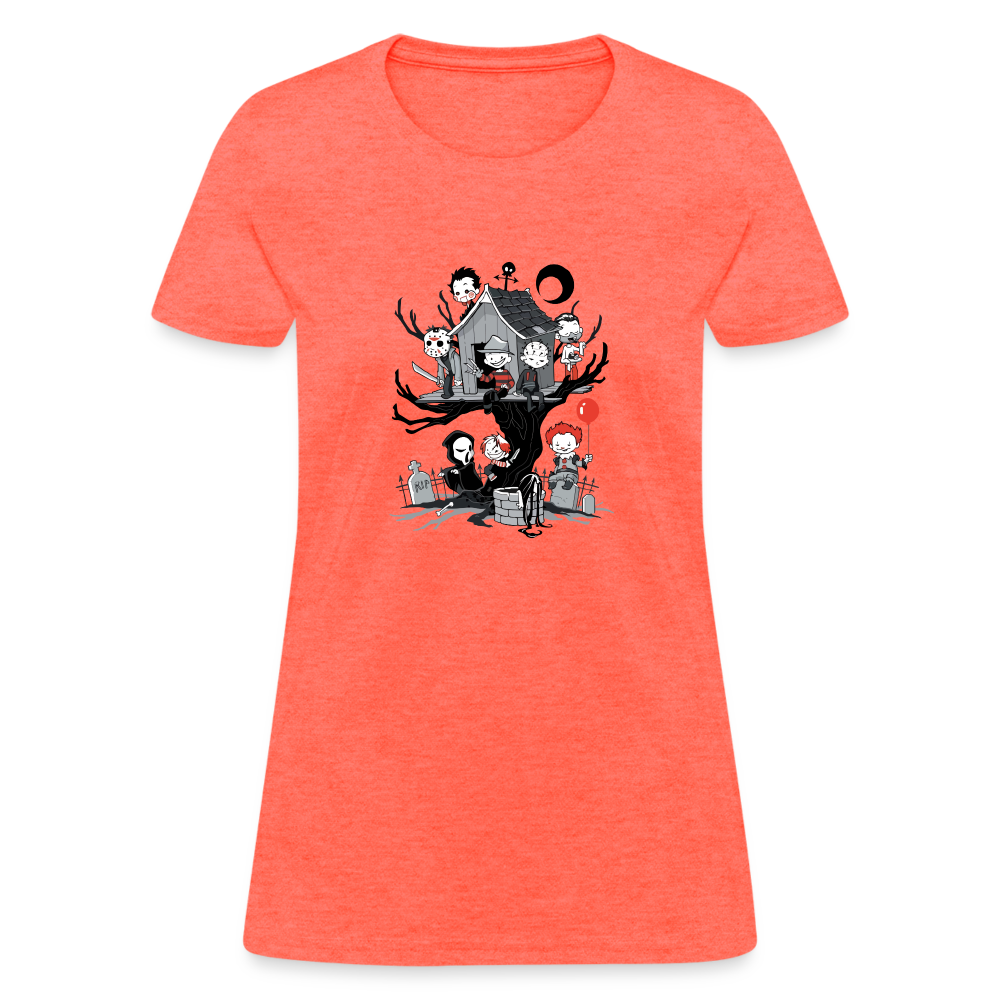 Villain's Treehouse Women's T-Shirt - heather coral