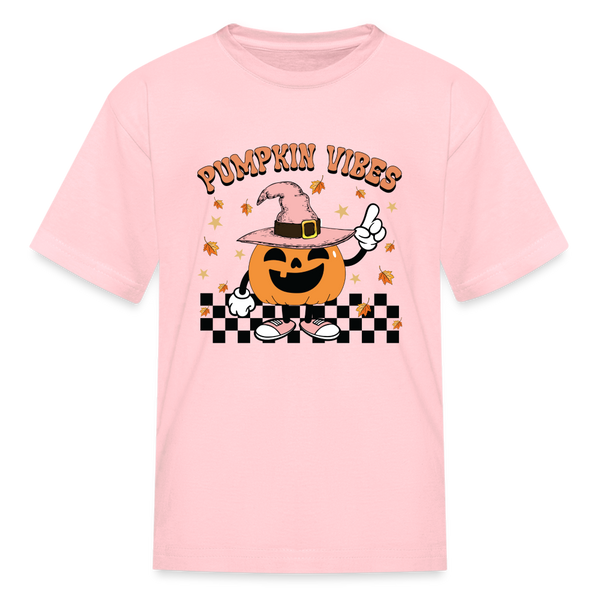 Pumpkin Vibes Kids' T-Shirt - pink