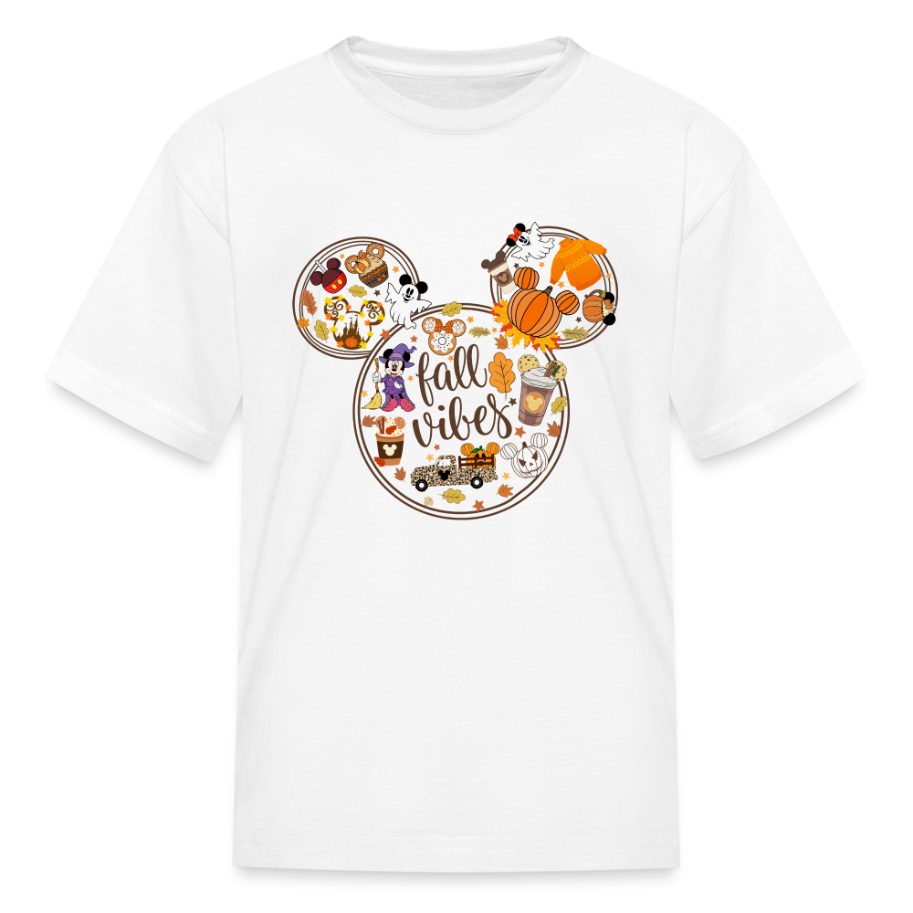 Micky Fall Vibes Kids' T-Shirt - white