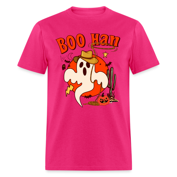 Boo Hah Men's T-Shirt - fuchsia