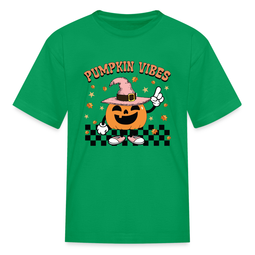 Pumpkin Vibes Kids' T-Shirt - kelly green