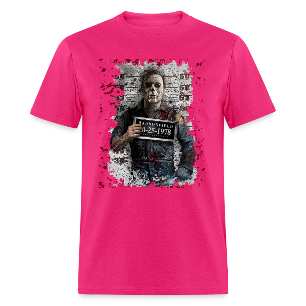 Michael Myers Mugshot Men's T-Shirt - fuchsia