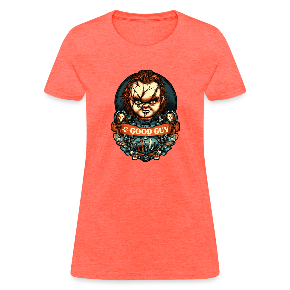 Say Hi to Chucky Women's T-Shirt - heather coral