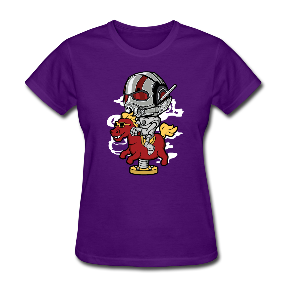 Antman Riding Horse T-Shirt - purple