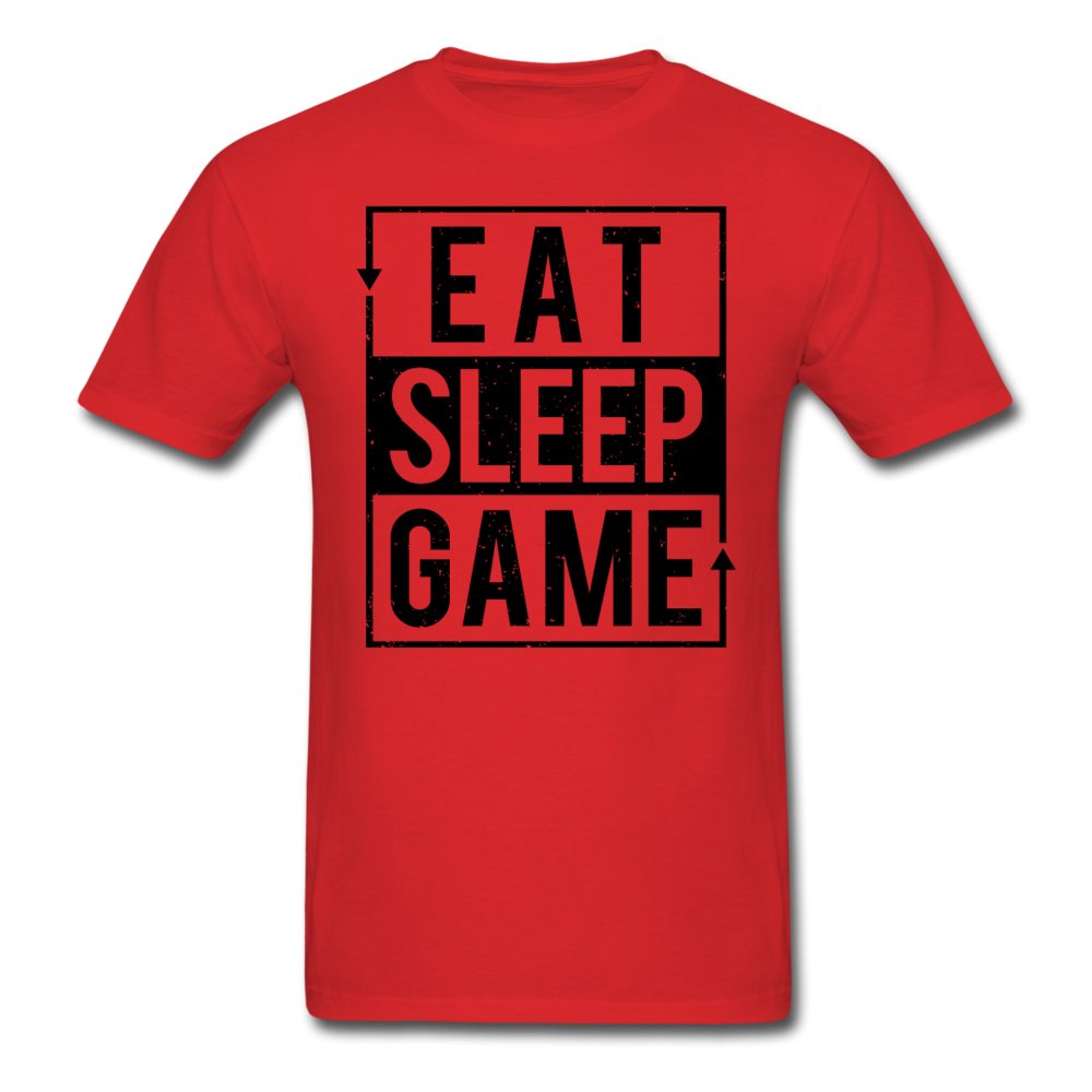 Eat Sleep Game T-Shirt - red