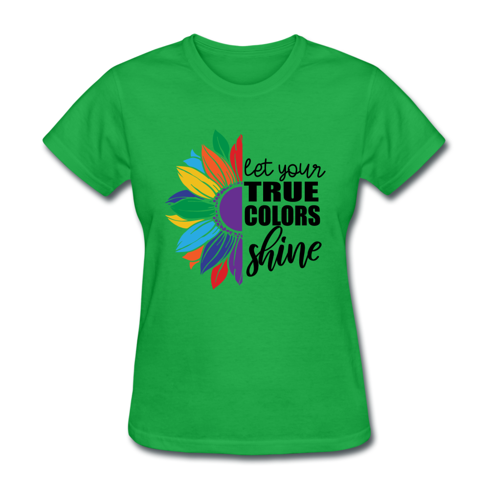 Let Your True Colors Shine T-Shirt - bright green