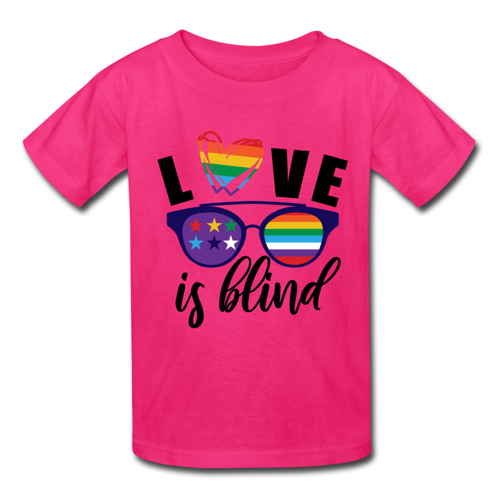 Love is Blind T-Shirt - fuchsia