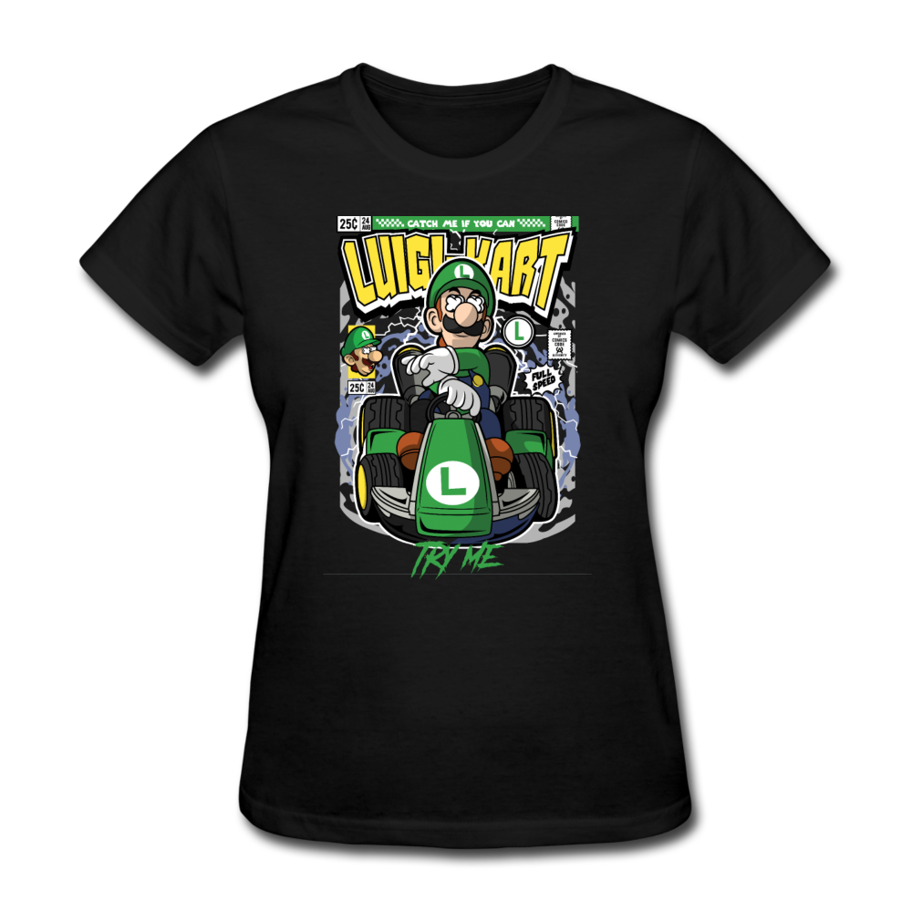 Luigi Kart T-Shirt - black