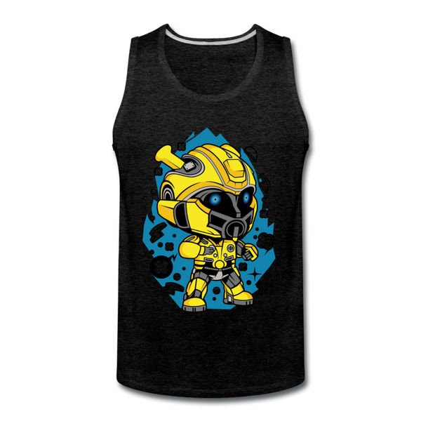 Bumble Bee Premium Tank - charcoal grey