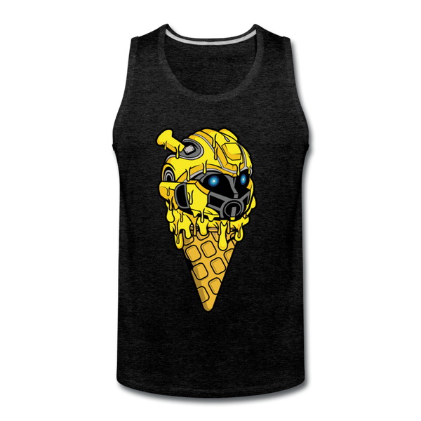 Bumble Bee Ice Cream Premium Tank - charcoal grey