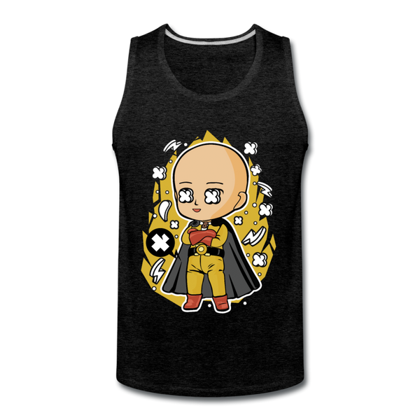 Saitama Premium Tank - charcoal grey