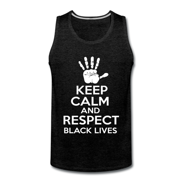Keep Calm Premium Tank - charcoal grey