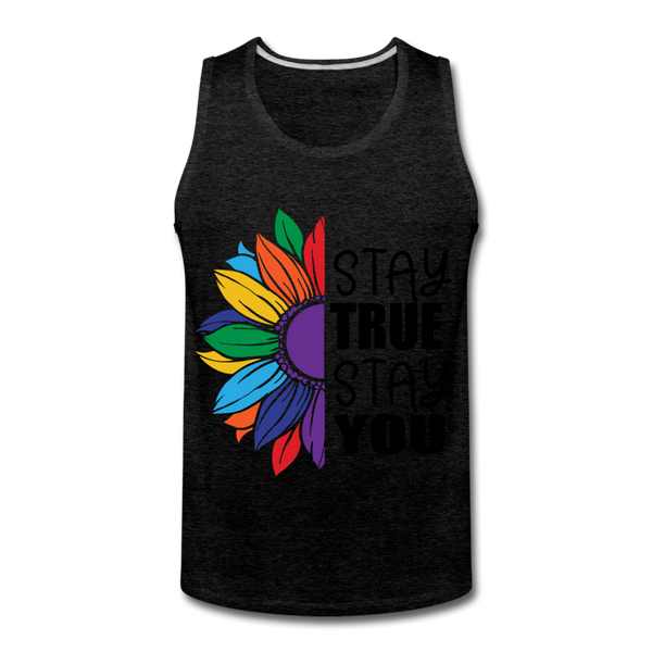 Stay True Premium Tank - charcoal grey