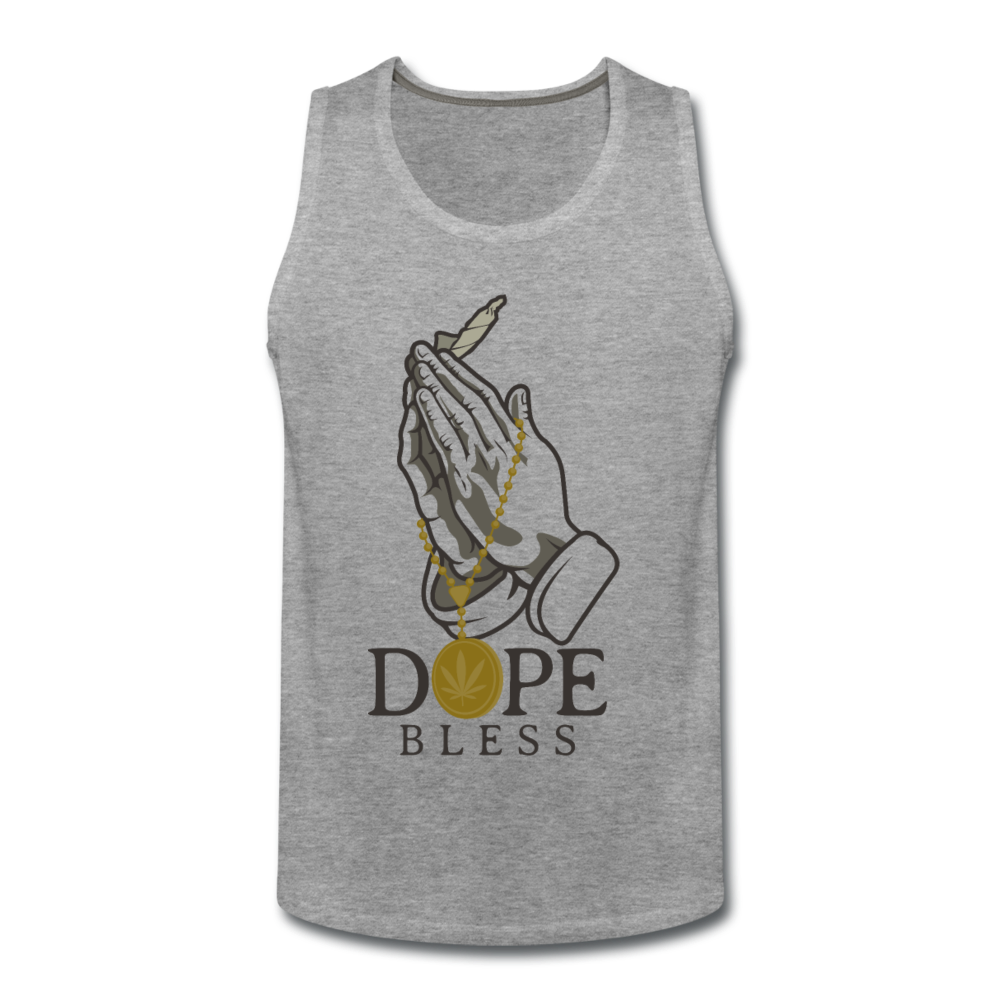 Dope Bless Premium Tank - heather gray