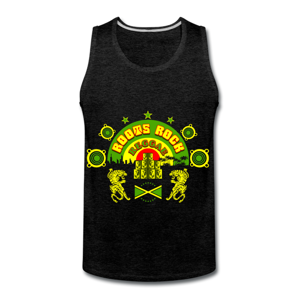 Roots Reggae Premium Tank - charcoal grey