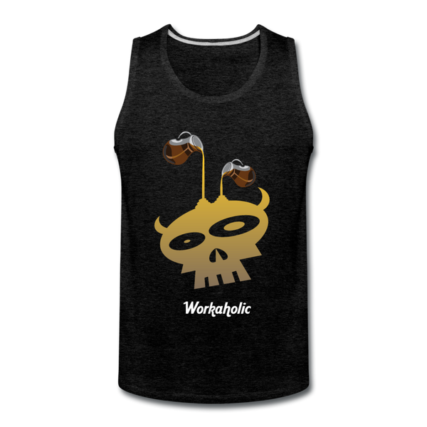 Workaholic Premium Tank - charcoal grey